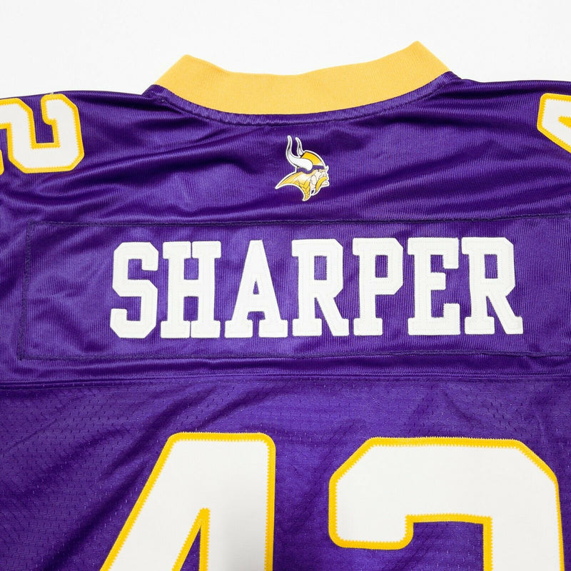 Minnesota Vikings Men's 2XL (Length +2) Reebok Darren Sharper Purple NFL Jersey