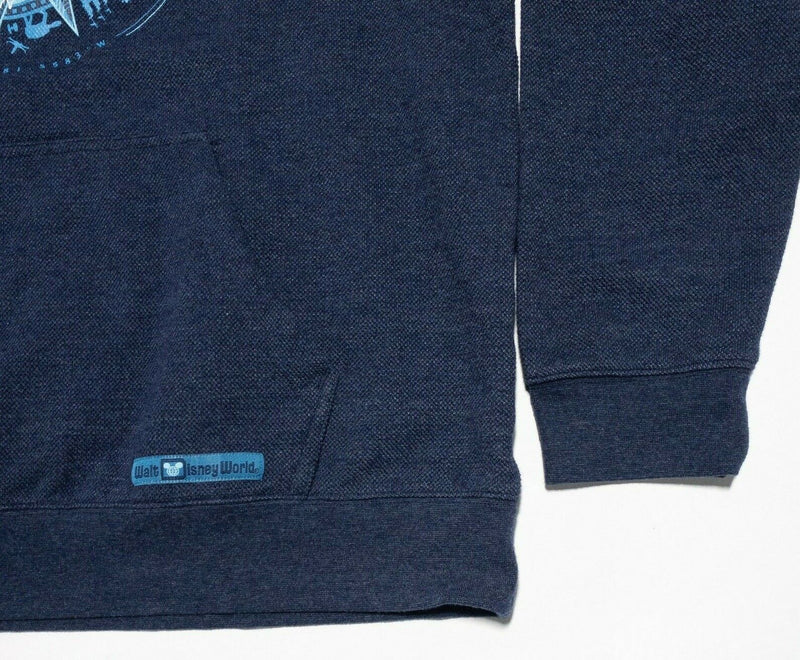 Disney Parks Men's XL Sweatshirt Mickey Mouse Compass Crewneck Graphic Navy Blue