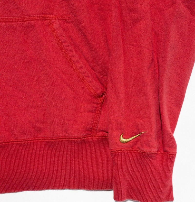 Arsenal FC Men's XL Nike AFC Solid Red Nike Swoosh Pullover Hoodie Sweatshirt