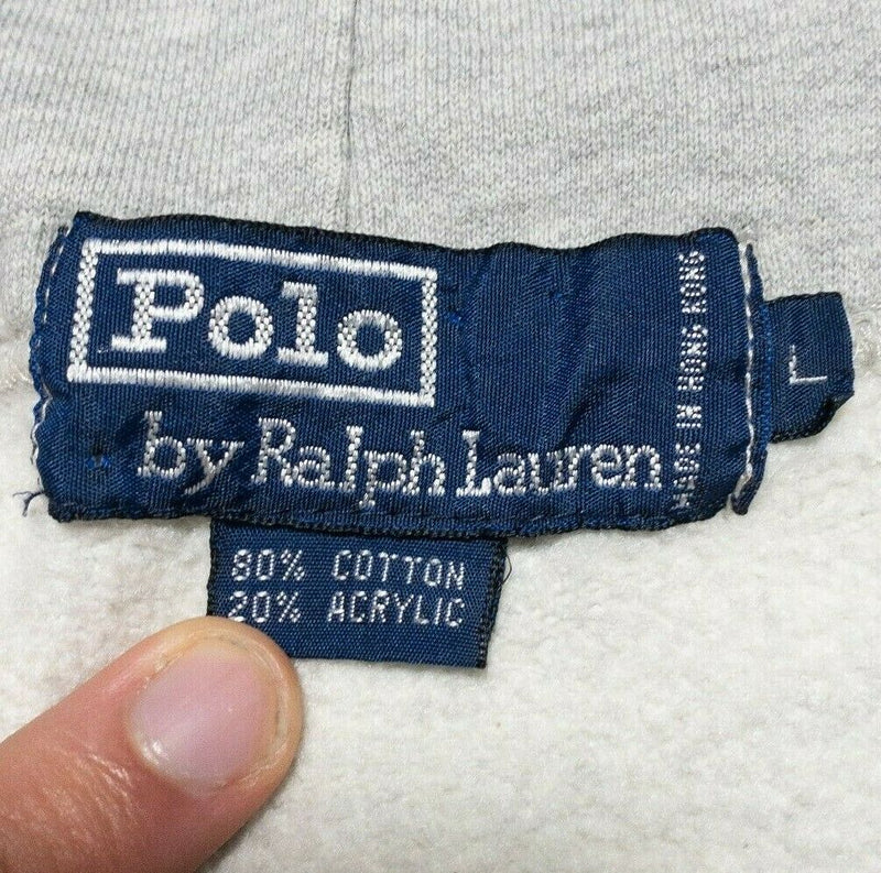 Polo Ralph Lauren Athletic Department Gray Pullover Hoodie Men's Large