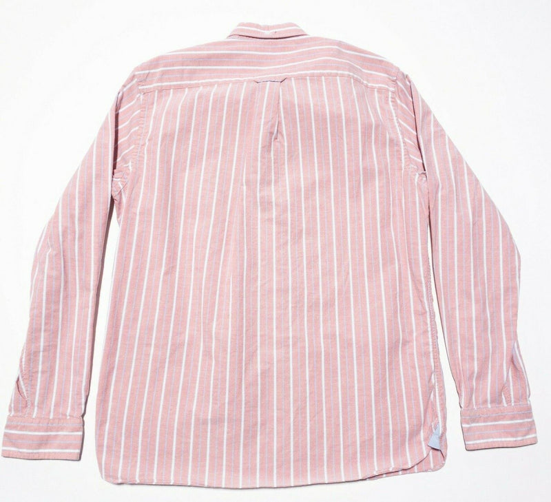 Brooks Brothers Pink Stripe Shirt Men's XL Button-Down Oxford