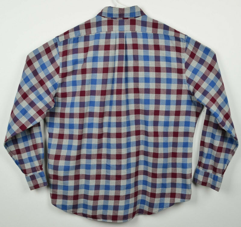 Brooks Brothers Men’s XL Flannel Regent Red Blue Buffalo Plaid Button-Down Shirt