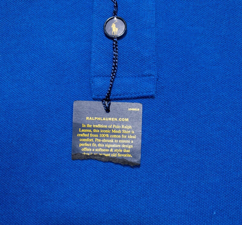 Polo Ralph Lauren 2XB Men's Polo Shirt Solid Blue Classic Pony Big & Tall 2XL
