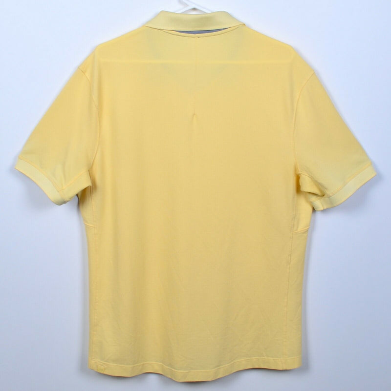 Lululemon Men's XL? Solid Light Yellow Athleisure Tech Pique Polo Shirt