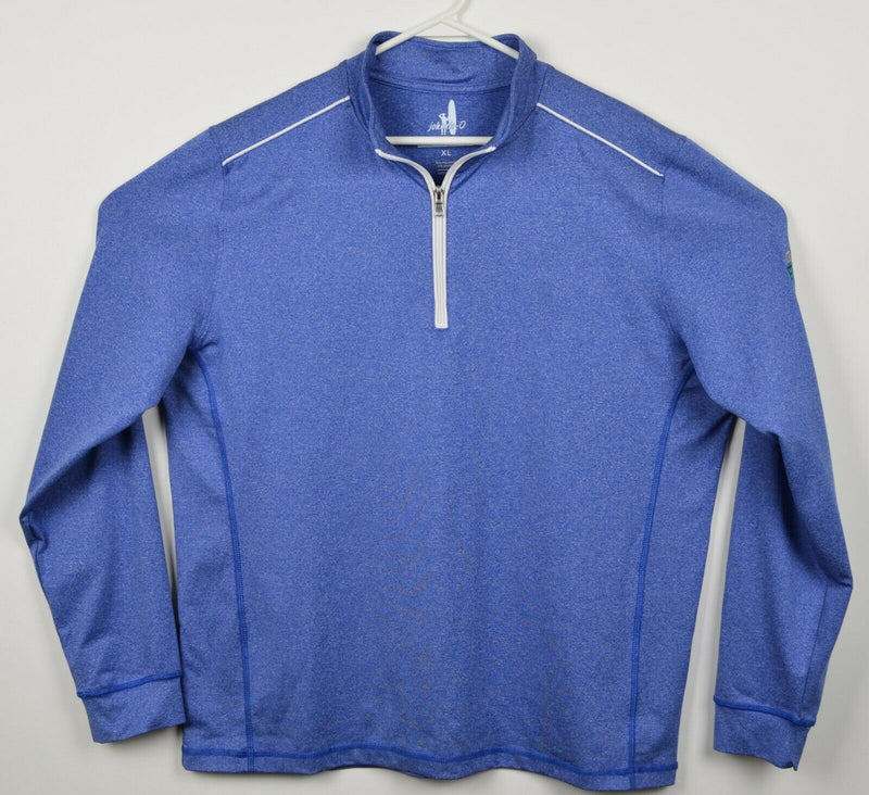 Johnnie-O Men's XL Prep-Formance 1/4 Zip Heather Blue Performance Golf Jacket