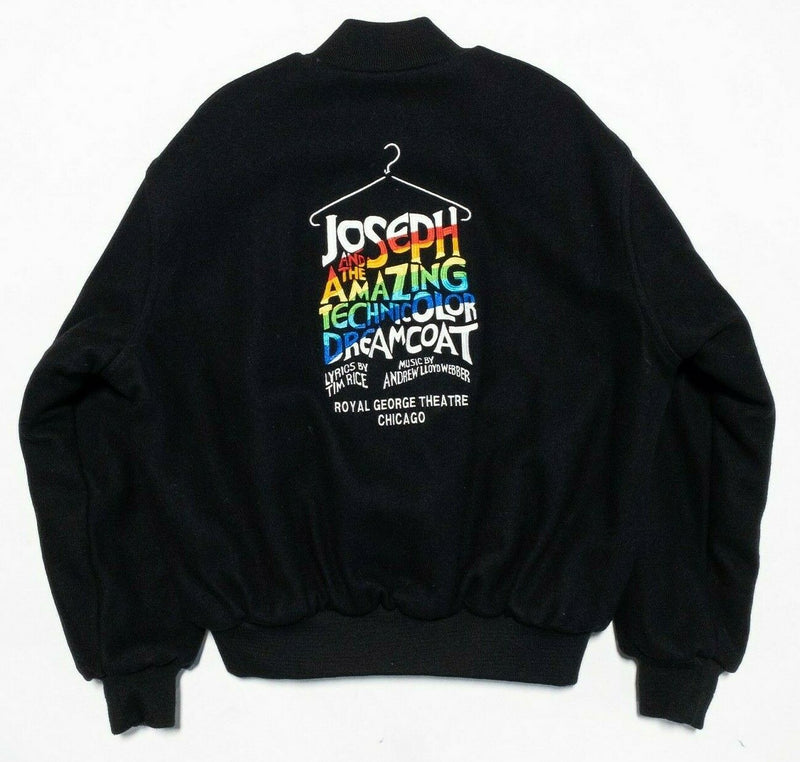 Joseph and the Amazing Technicolor Dreamcoat Men's Large Wool Crew Bomber Jacket