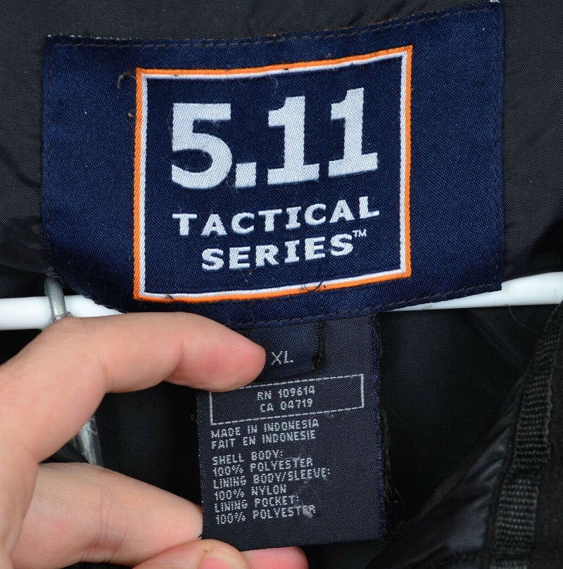 5.11 Tactical Men's XL Conceal Carry QuickDraw Black Full Zip Fleece Jacket