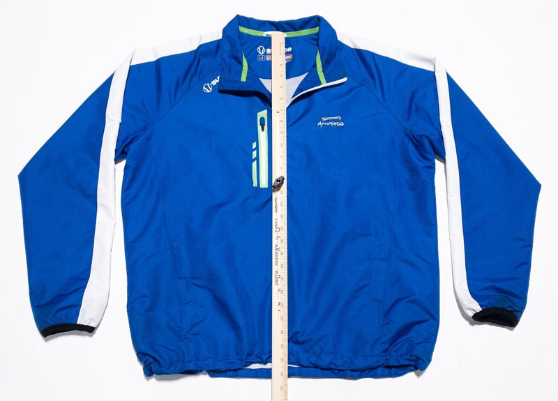 Sunice Golf Jacket Men's Large Pullover 1/4 Zip X20-CT Sport Blue Wind Rain