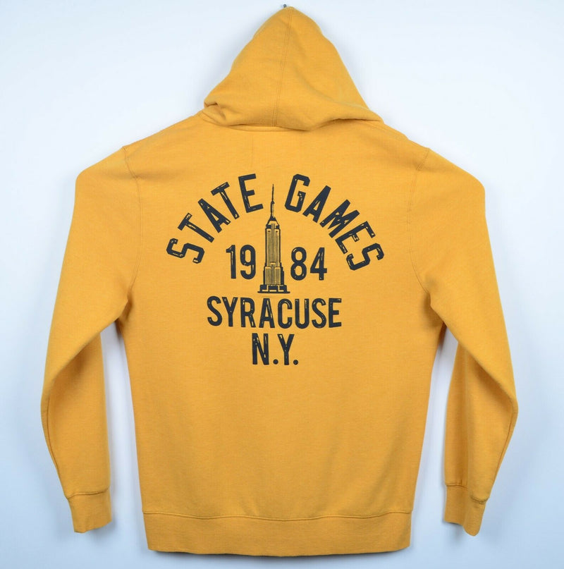 Roots of Fight Men's 2XL Mike Tyson Yellow '84 State Games ROF Hoodie Sweatshirt