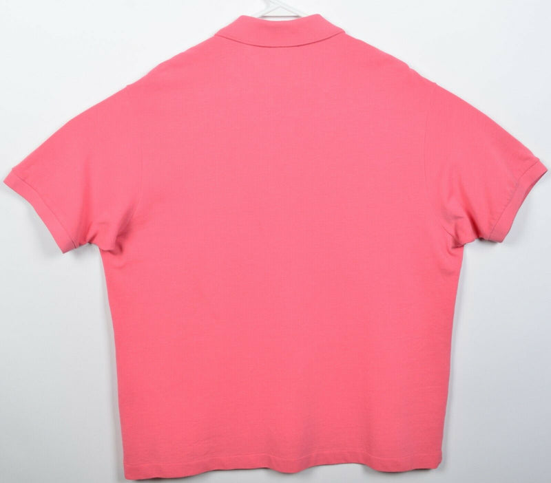 Lacoste Men's 7/2XL Classic Fit Solid Pink Alligator Logo Polo Shirt