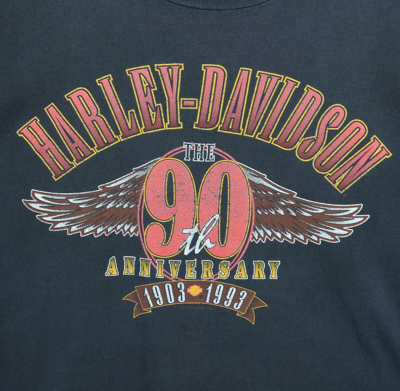 Vintage Harley-Davidson Men's Sz 3XL 90th Anniversary (1993) Rally T-Shirt