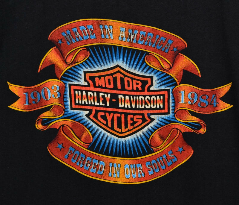 Vtg 1984 Harley-Davidson Men's Sz Small? Shield Forged in Our Souls T-Shirt