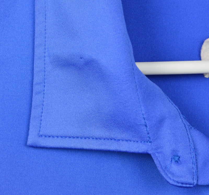 Peter Millar Men's Sz 3XL Summer Comfort Bridgestone Blue Pocket Golf Polo Shirt