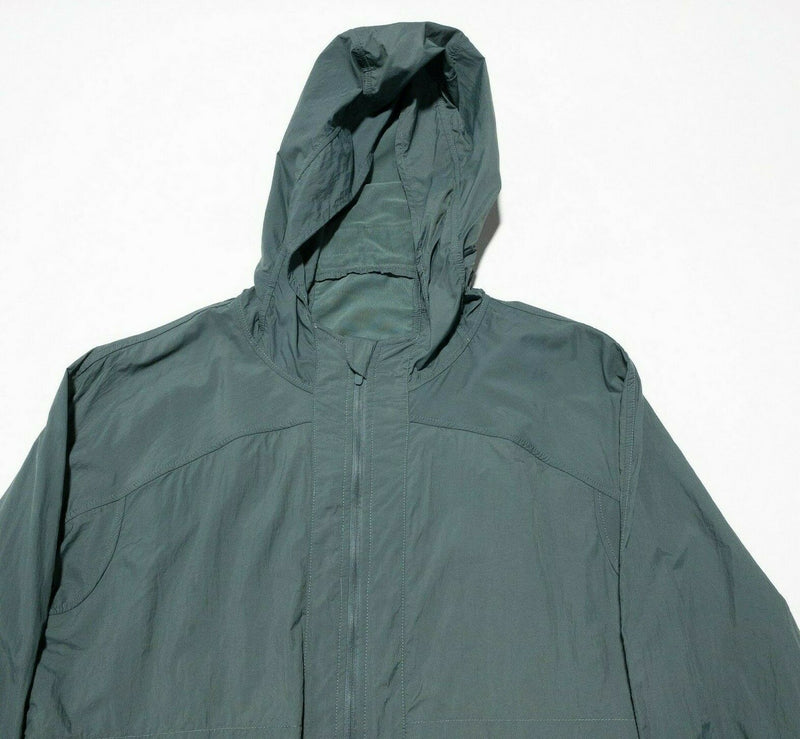 Lululemon Women's Windbreaker Size 8 Hooded Vented Full Zip Packable Green