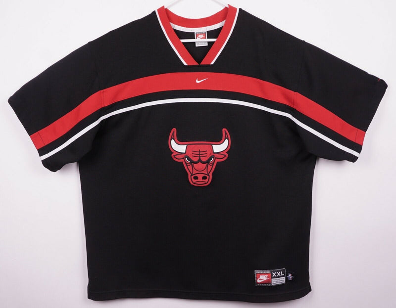 Chicago Bulls Men's 2XL Nike Team Black Short Sleeve Shooting Warm-Up Shirt