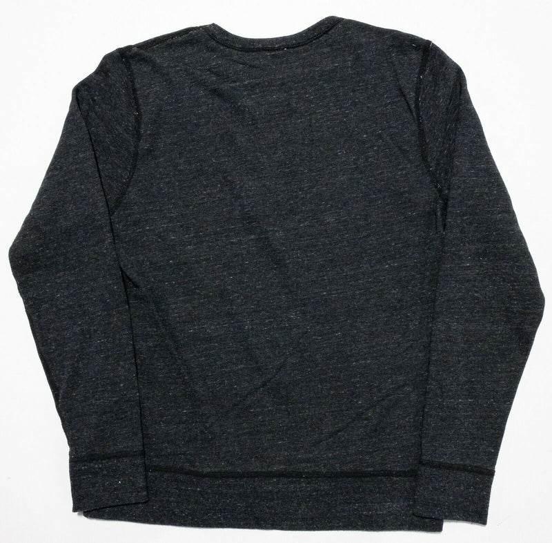 Flint and Tinder Men's Medium Dark Gray Pullover Made in USA Crewneck Sweatshirt