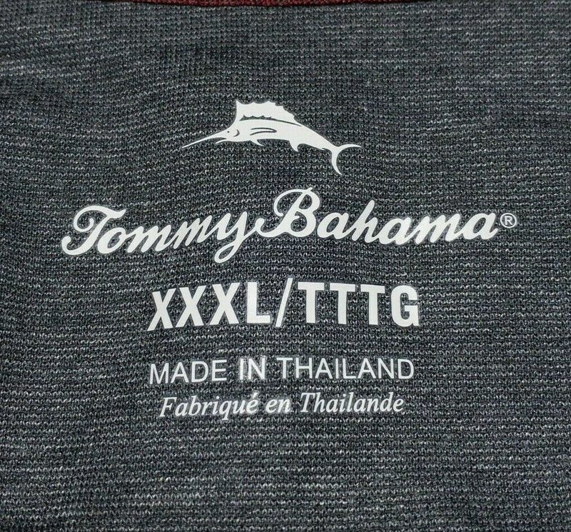 Tommy Bahama Men's 3XL Long Sleeve 1/4 Zip Pullover Gray Lightweight