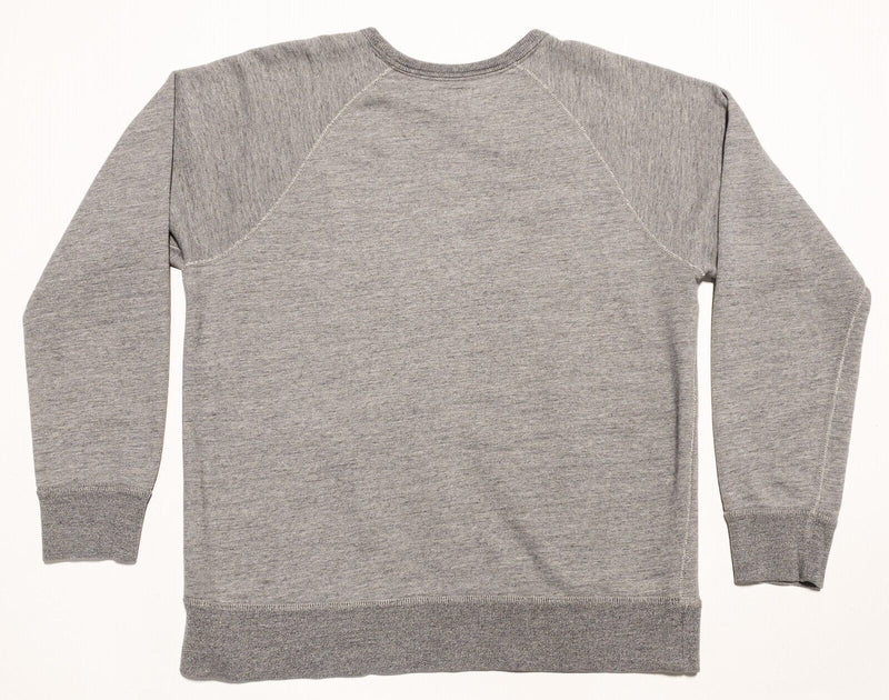 J. Crew Vintage Fleece Sweatshirt Men's Medium Heather Gray Crewneck Pullover