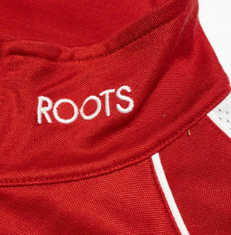 Roots Canadian Olympic Team Jacket Red Track Warm-Up Full Zip Men's XL