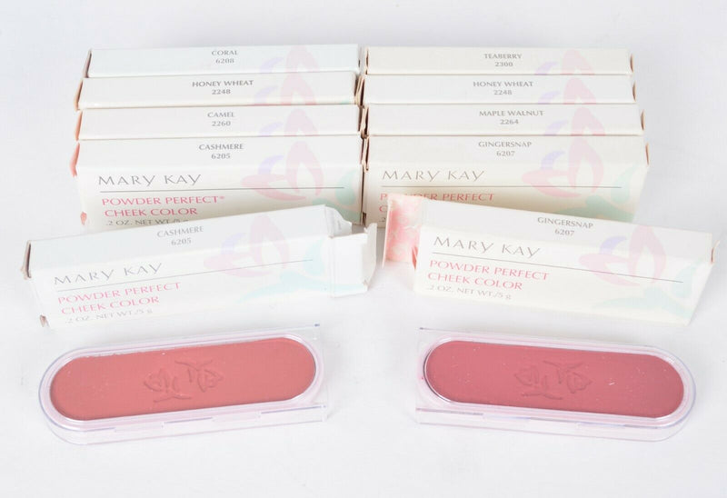 Lot of 10 Mary Kay Powder Perfect Cheek Color Gingersnap Cashmere Coral(10 Pack)