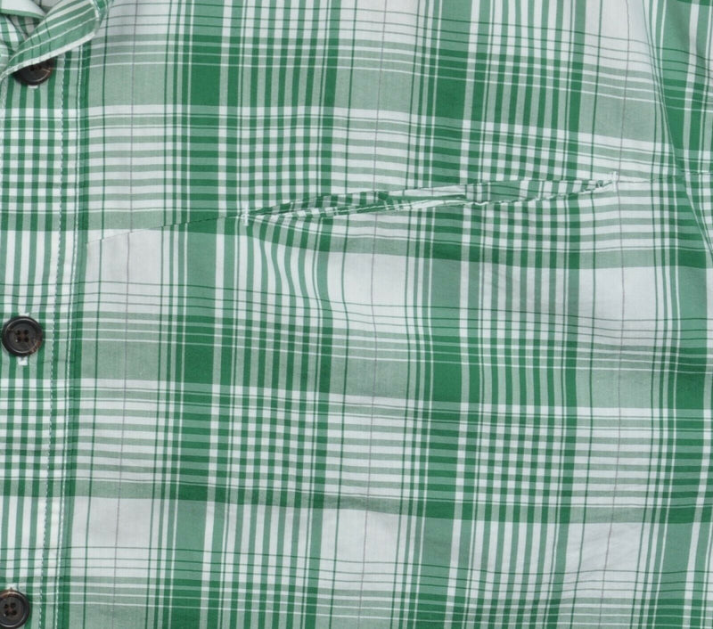 Alaskan Hardgear Men's 3XL Duluth Trading Green Plaid Button-Front Shirt