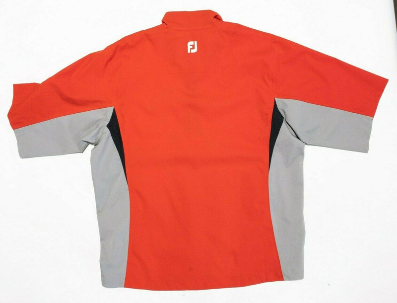 FootJoy DryJoys Hydrolite Windshirt Jacket Golf Red Half-Zip Men's Medium