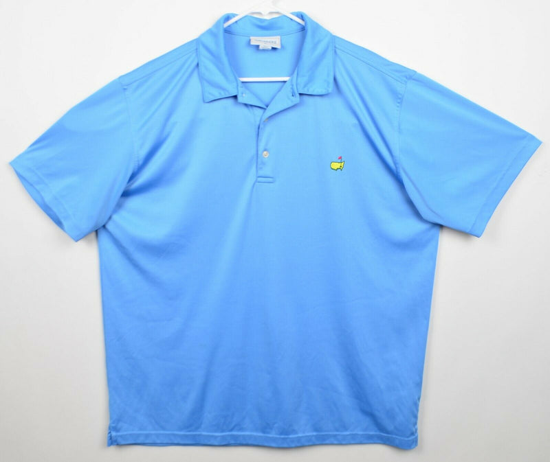 Masters Performance Men's Sz XL Polyester Blue Augusta National Golf Polo Shirt