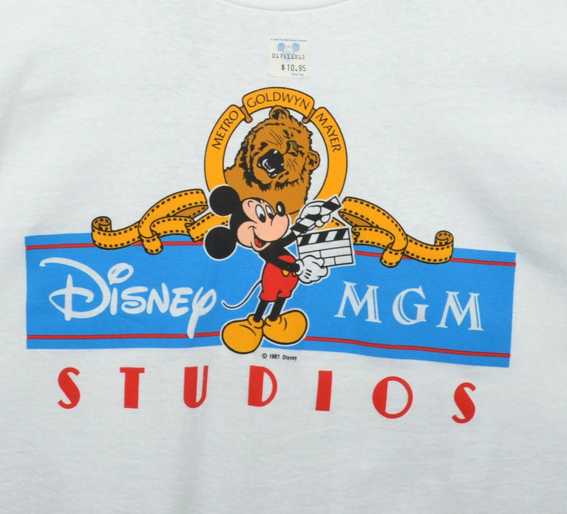 Vtg 1987 Disney Men's Sz XL MGM Studios Mickey Mouse Deadstock Graphic T-Shirt
