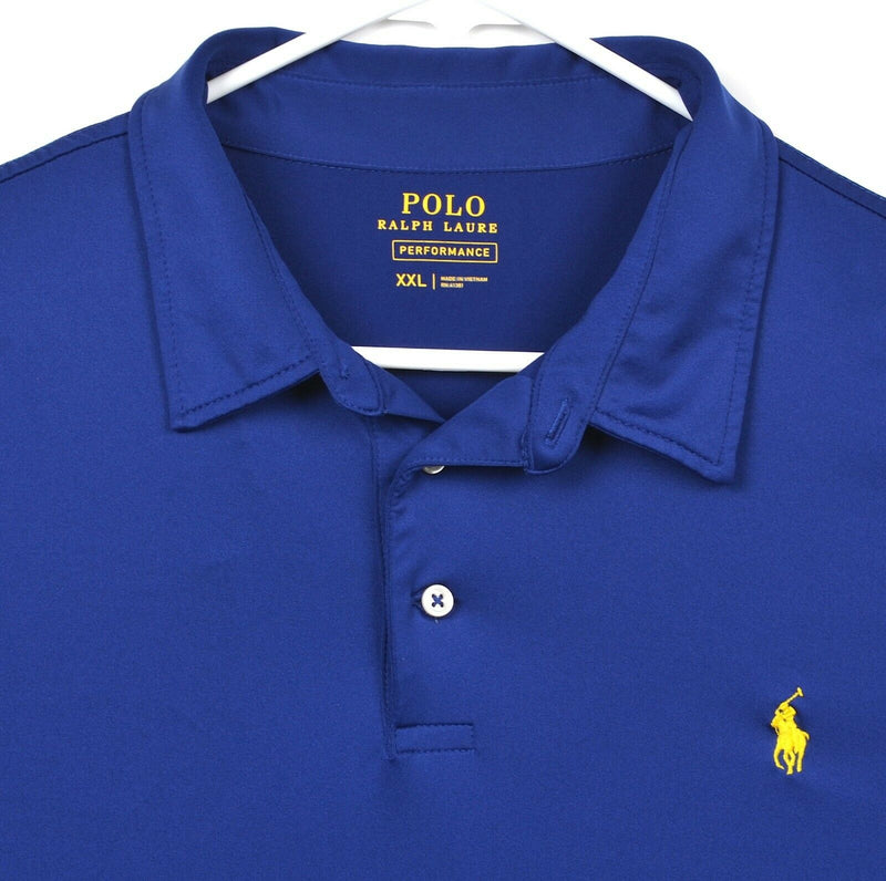 Polo Ralph Lauren Performance Men's 2XL Polyester Elastane Blue Pony Golf Shirt