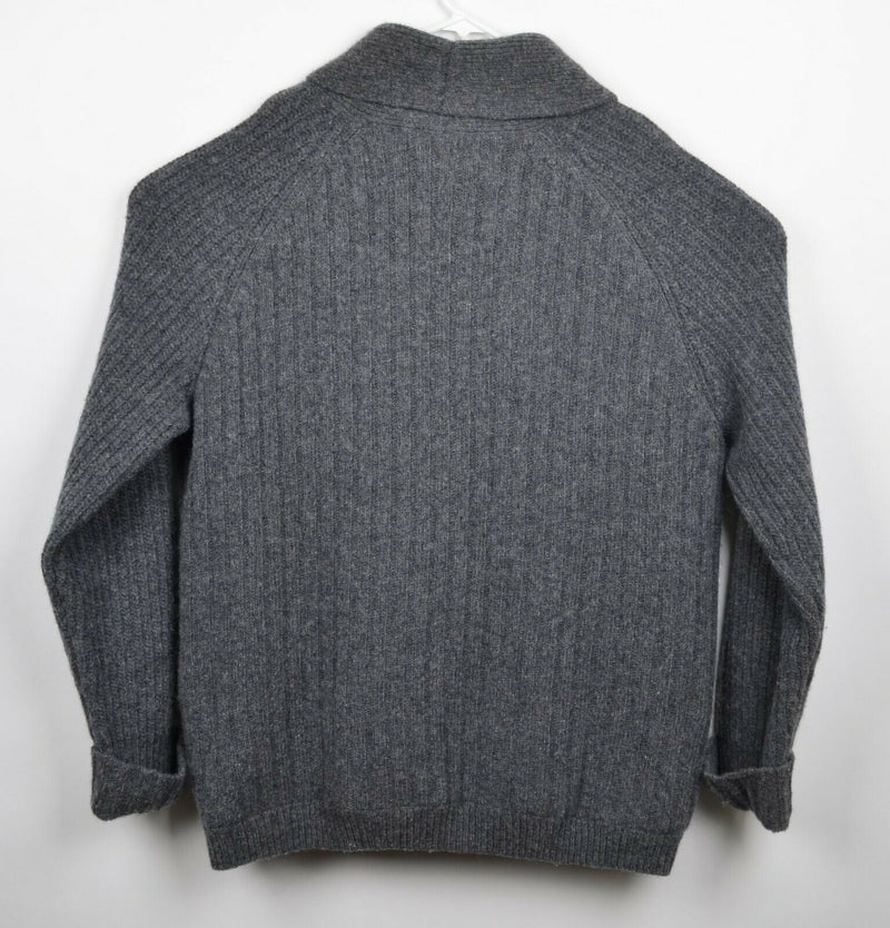 Duluth Trading Mens 2XLT Wool Alpaca Shawl Collar Flannel Lined Cardigan Sweater