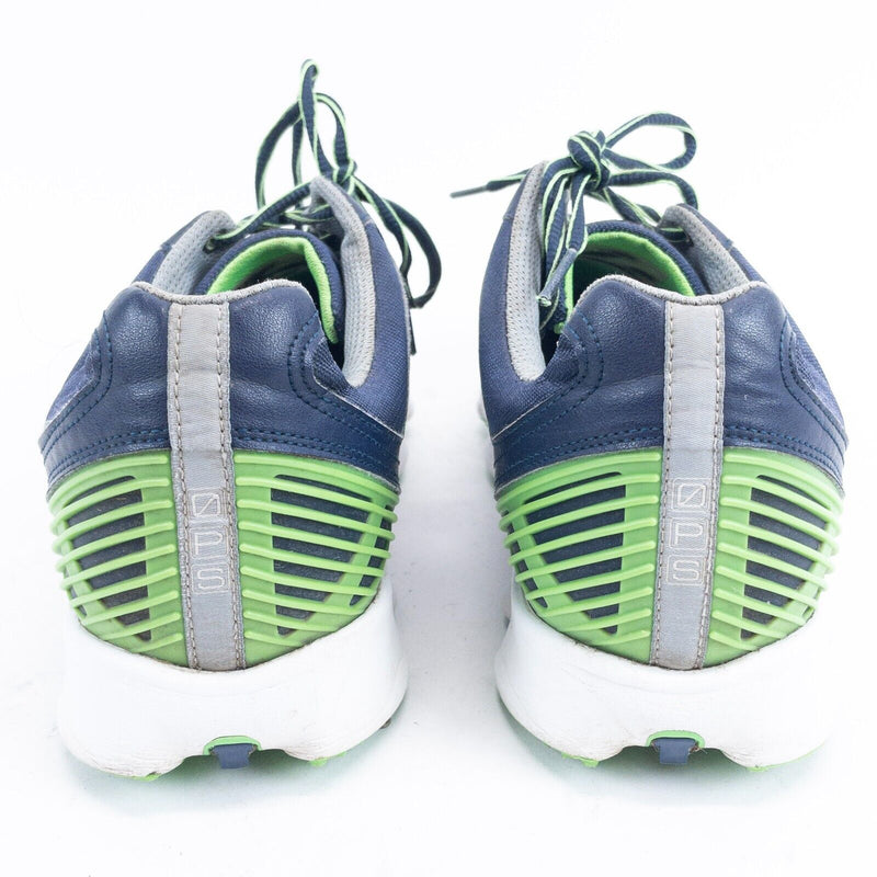 FootJoy Hyperflex Golf Shoes Men's 11 W Cleats Blue Green Lace-Up FlexGrid 51007