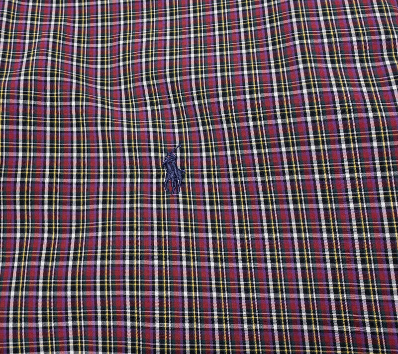 Polo Ralph Lauren Men's Button-Down Shirt Red Plaid Long Sleeve Men's 2XL