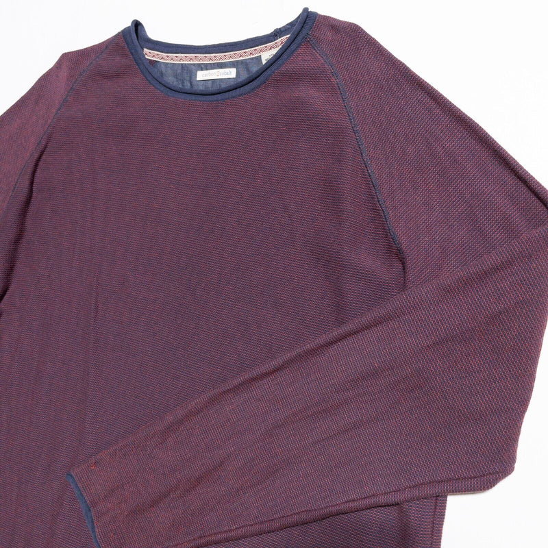 Carbon 2 Cobalt Sweater Shirt Men's 2XL Pullover Crewneck Red Blue Knit