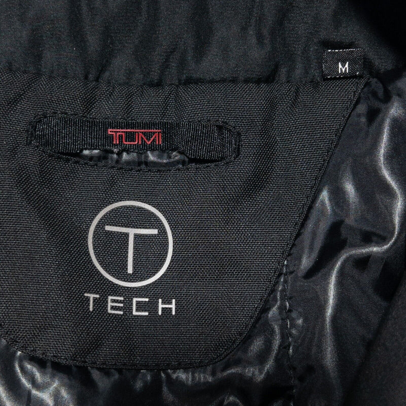 Tumi T-Tech Jacket Men's Medium Insulated Black Double Layer Travel Zip Snap