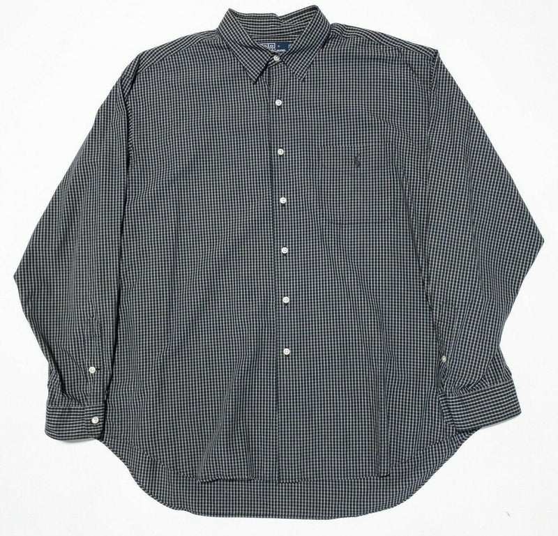 Polo Ralph Lauren 2XL Men's Long Sleeve Shirt Marlowe Long Sleeve Black Plaid