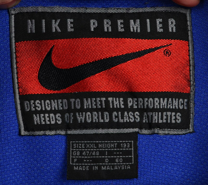 Vintage 90s Netherlands Men's 2XL Nike Premier Orange Blue Track Warmup Jacket