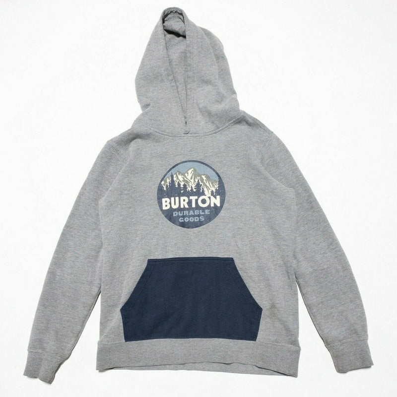 Burton Hoodie Boy's Large Taproot Pullover Logo Heather Gray Snowboarding