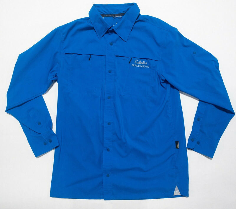 Cabela's Guidewear Men's LT (Large Tall) Vented 4Most Blue Fishing Travel Shirt