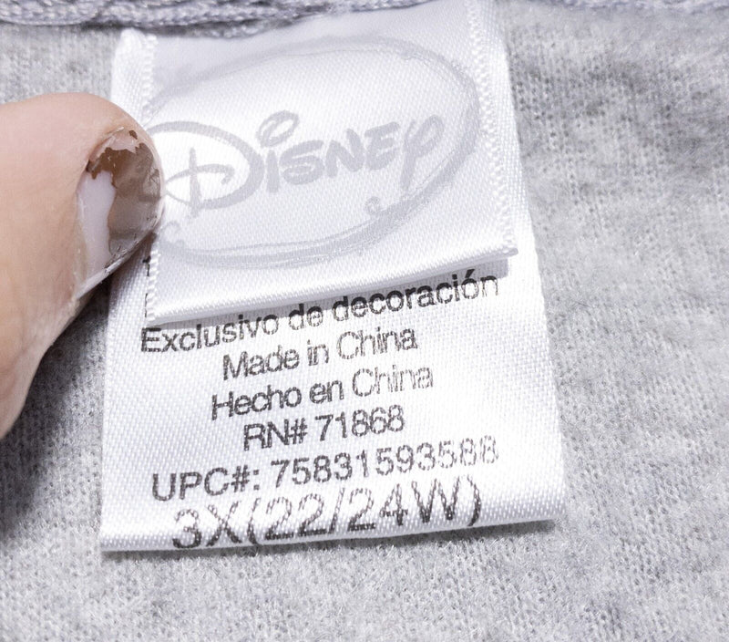 Winnie The Pooh Disney Jacket Women's 3X Sweatshirt Full Zip Hooded Embroidered