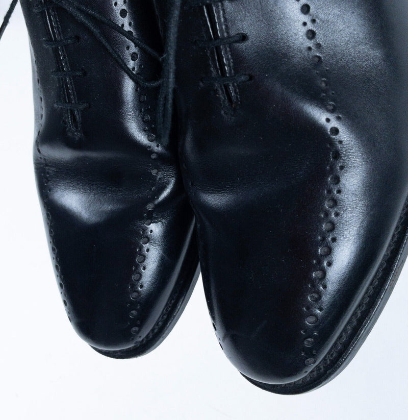 Allen Edmonds Hastings Dress Shoes Mens 9.5 C Black Leather Oxfords Lace-Up