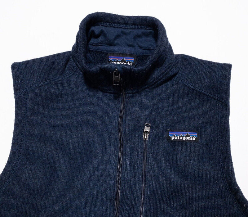 Patagonia Better Sweater Vest Men's Small Fits XS Fleece Full Zip Blue 25882