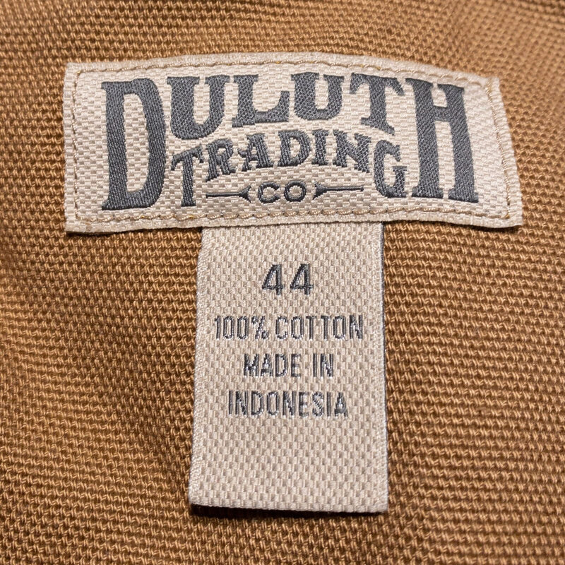 Duluth Trading Cargo Shorts Men 44 Khaki Brown Flex Fire Hose Pockets Belt Loops