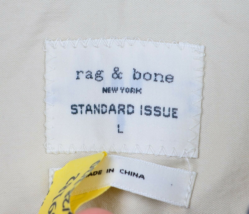 Rag & Bone Men's Sz Large Standard Issue Gray Chambray Button-Down Shirt