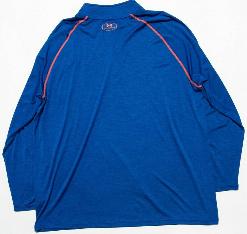 Under Armor Men's 3XL Loose UA HeatGear Blue 1/4 Zip Wicking Activewear Jacket