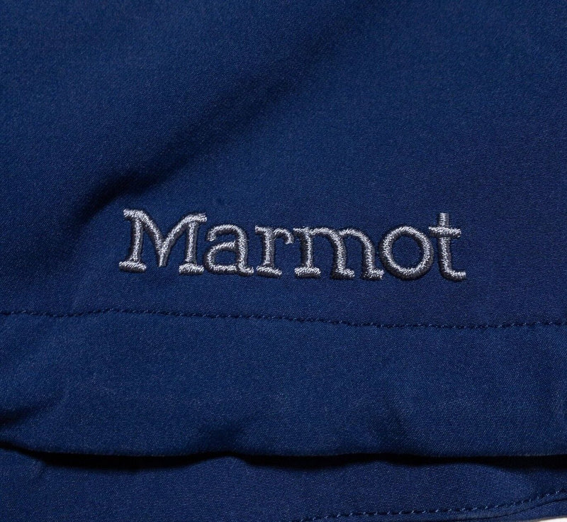 Marmot Softshell Jacket Men's Large Full Zip Solid Blue Outdoor Casual