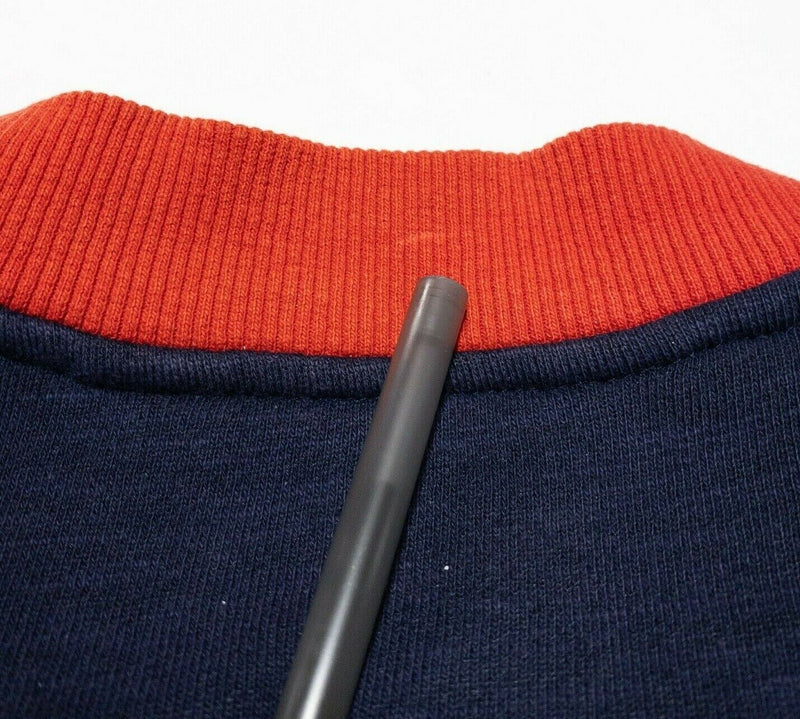 Under Armour USA Men's Large Jacket Bomber Blue Red Full Zip Sweatshirt