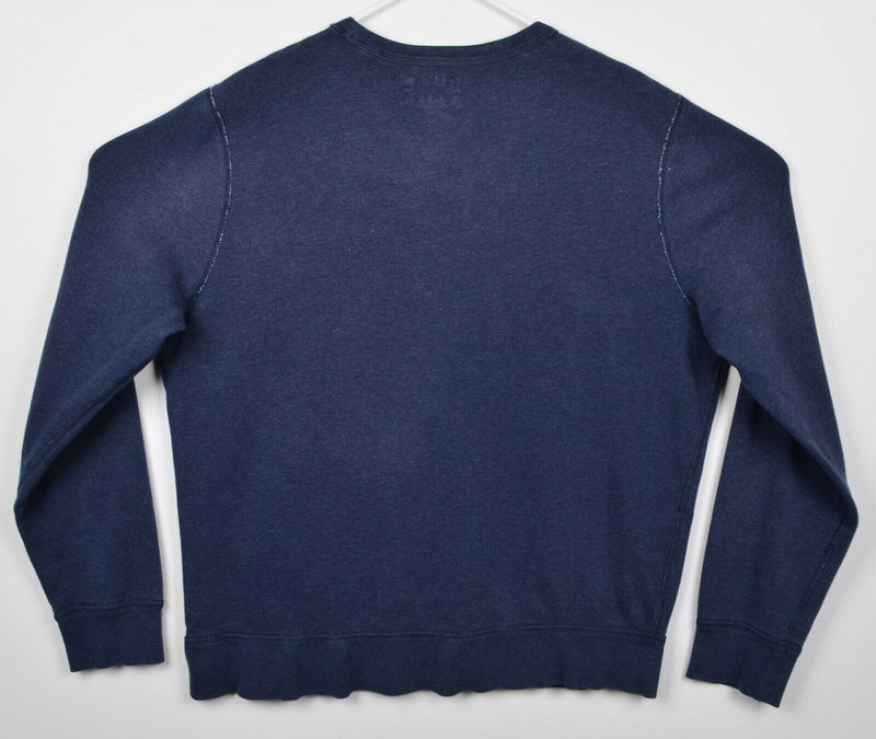 Denim & Supply Ralph Lauren Men's XL Graphic Crewneck Blue Sweatshirt