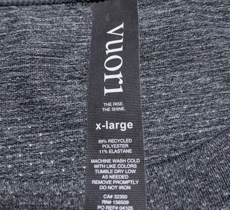 Vuori Long Sleeve Shirt Men's XL Pocket Wicking Stretch Athleisure Gym Gray