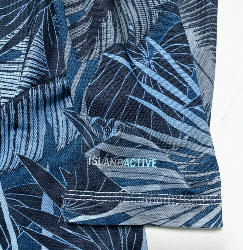 Tommy Bahama Island Active Sun Shirt Men's 2XLT (2XL Tall) Floral Blue Sun Shirt