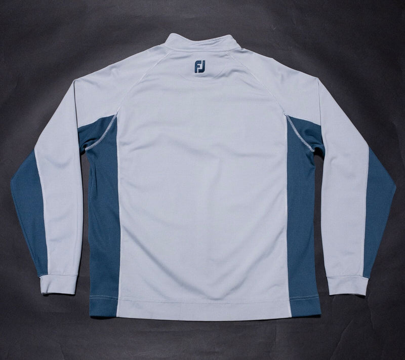 FootJoy 1/4 Zip Men's XL Activewear Pullover Blue Gray Colorblock Golf Wicking